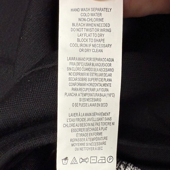 NWT‎ Women's KENSIE Black Faux Leather Panel Leggings - Size Medium - Picture 8 of 9